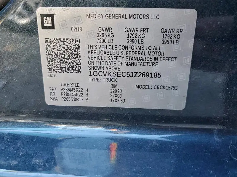 2018 CHEVROLET SILVERADO K1500 LTZ  