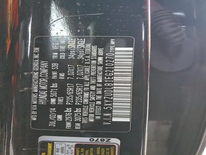 2014 HYUNDAI SANTA FE SPORT   