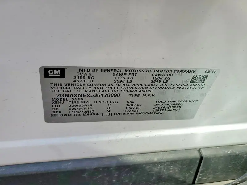 2018 CHEVROLET EQUINOX PREMIER  