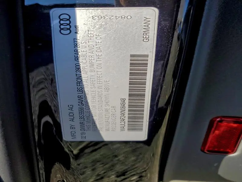 2019 AUDI A6 PREMIUM PLUS  