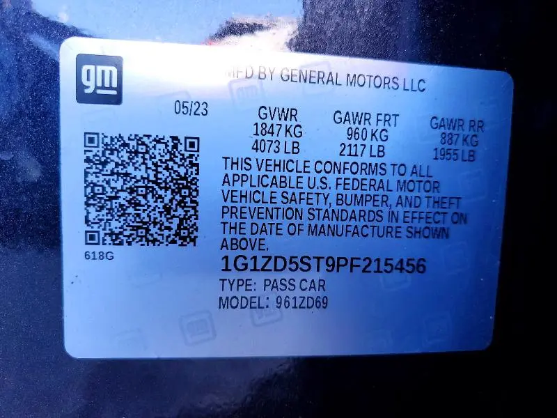 2023 CHEVROLET MALIBU LT  