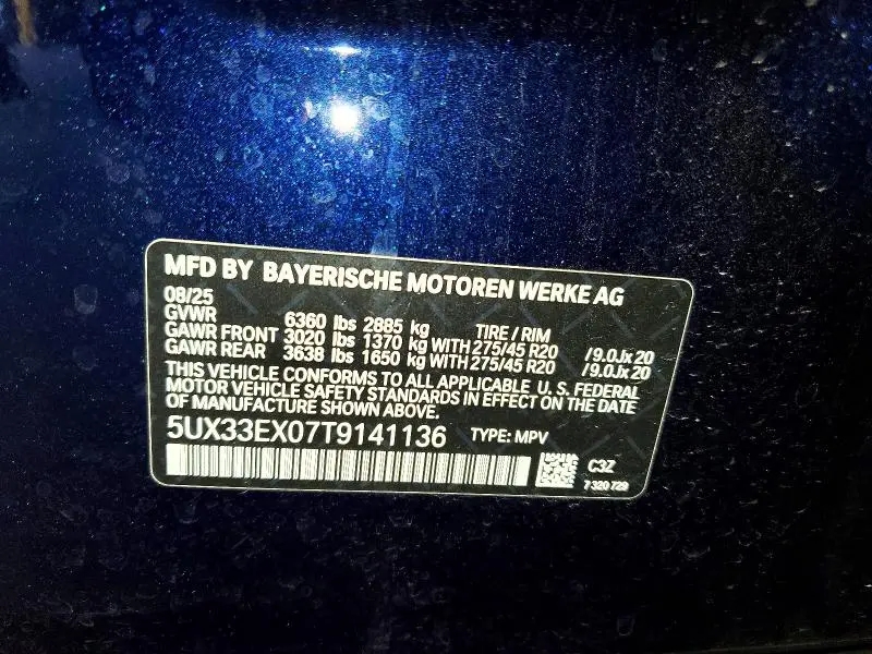 2026 BMW X6 XDRIVE40I  