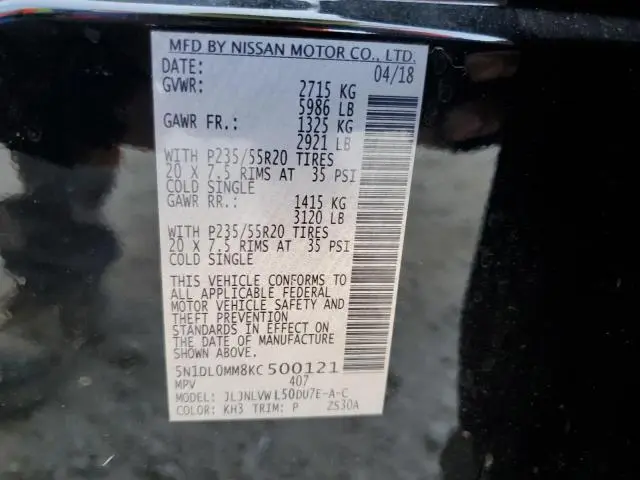 2019 INFINITI QX60 LUXE  