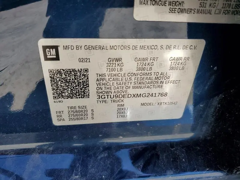 2021 GMC SIERRA K1500 SLT  
