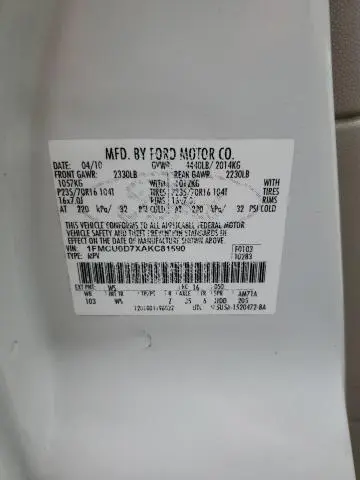 2010 FORD ESCAPE XLT  