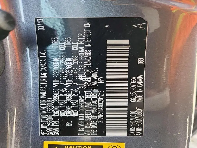 2013 LEXUS RX 350 BASE  