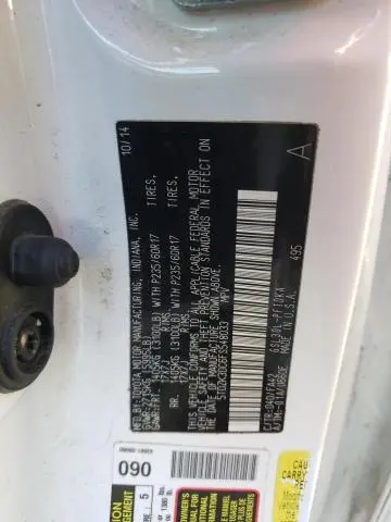 2015 TOYOTA SIENNA   