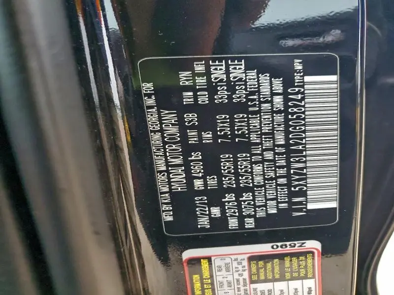 2013 HYUNDAI SANTA FE SPORT   