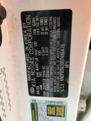 2013 KIA SPORTAGE BASE  