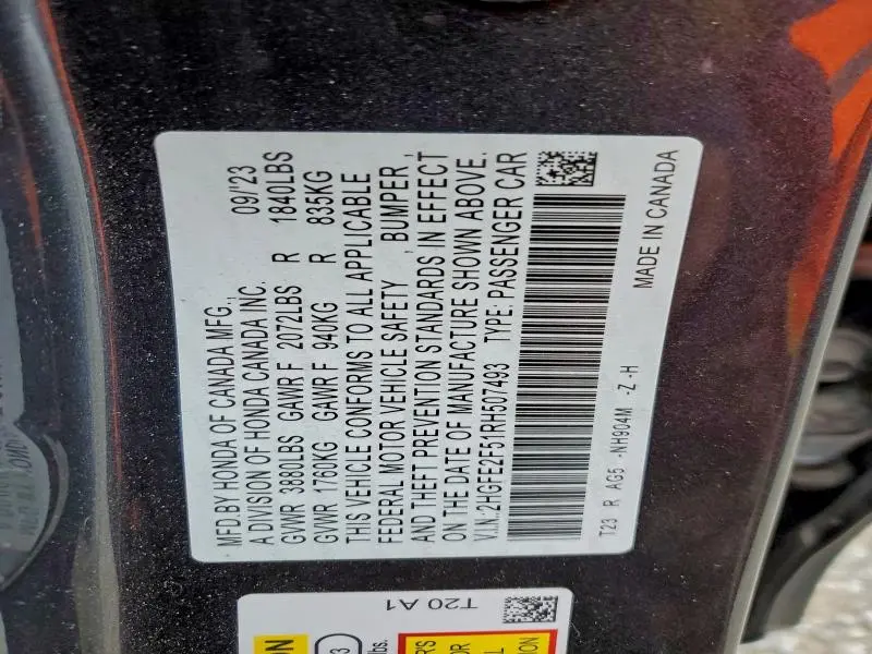 2024 HONDA CIVIC SPORT  