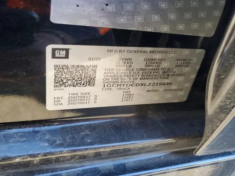 2020 CHEVROLET SILVERADO K1500 LT  