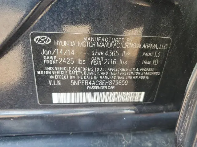 2014 HYUNDAI SONATA GLS  