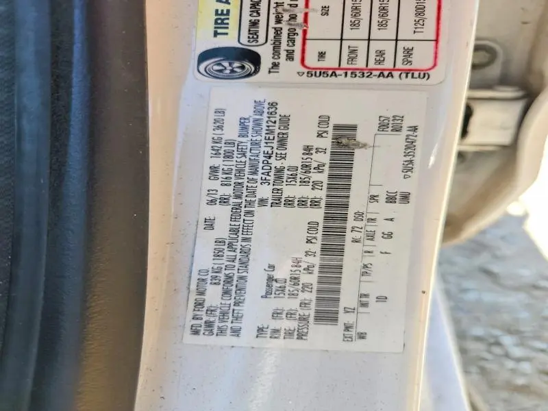2014 FORD FIESTA SE  