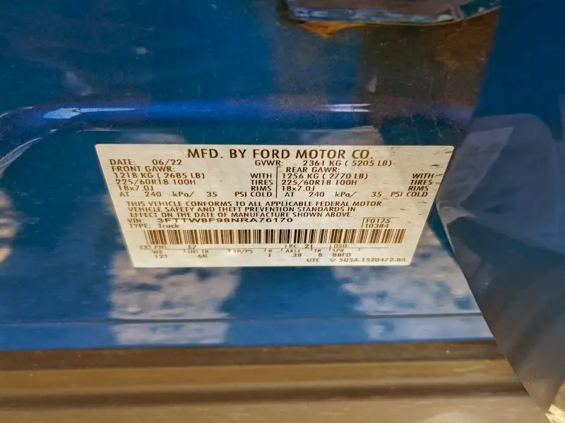 2022 FORD MAVERICK XL  