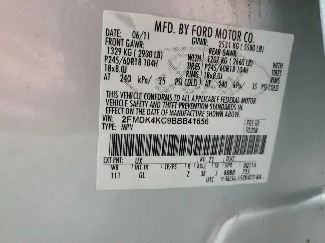 2011 FORD EDGE LIMITED  