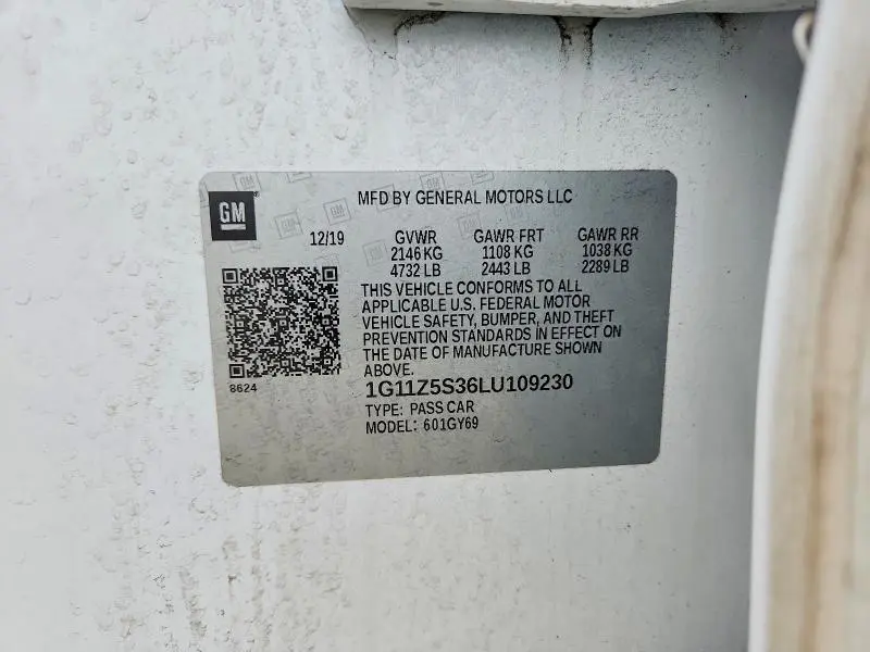 2020 CHEVROLET IMPALA LT  