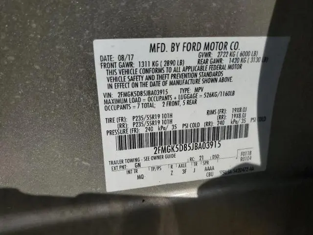 2018 FORD FLEX LIMITED  