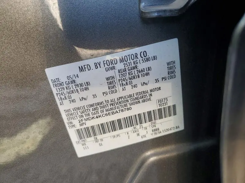 2014 FORD EDGE LIMITED  