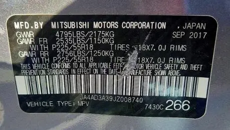 2018 MITSUBISHI OUTLANDER SE  