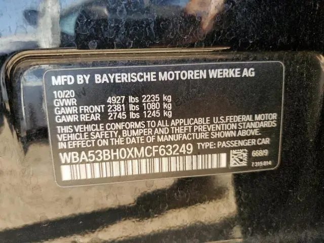 2021 BMW 530 I  
