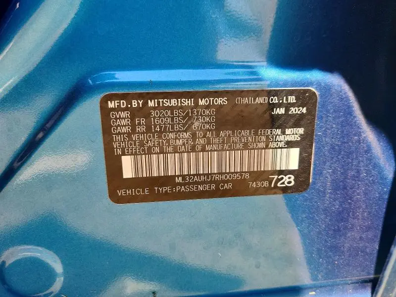 2024 MITSUBISHI MIRAGE ES  