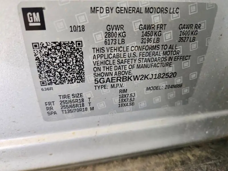 2019 BUICK ENCLAVE ESSENCE  