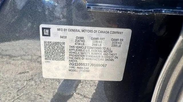 2018 CHEVROLET IMPALA LT  