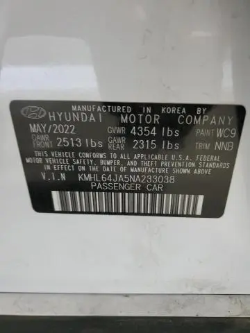 2022 HYUNDAI SONATA SEL  