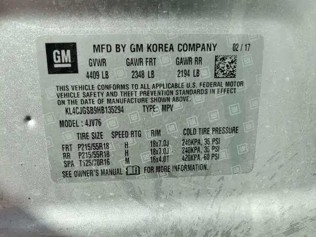 2017 BUICK ENCORE ESSENCE  