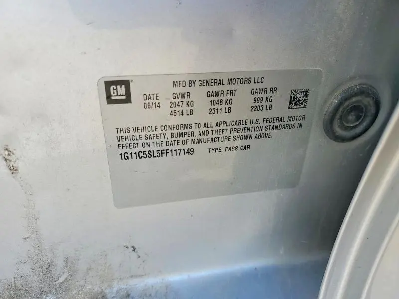 2015 CHEVROLET MALIBU 1LT  