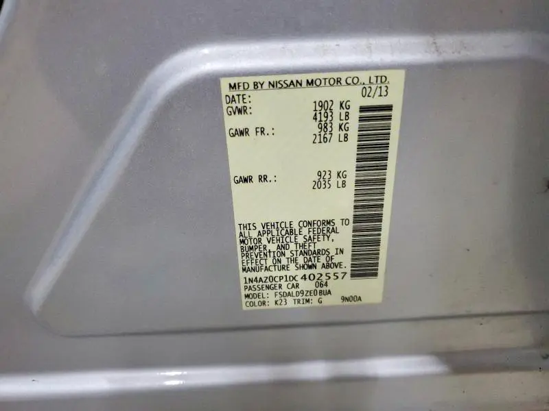 2013 NISSAN LEAF S  