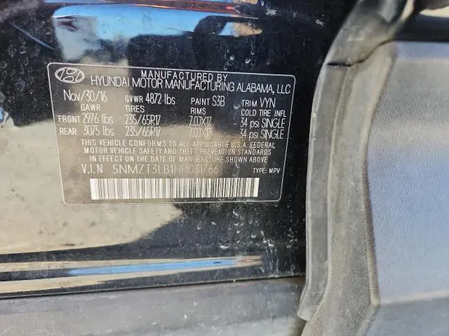 2017 HYUNDAI SANTA FE SPORT   