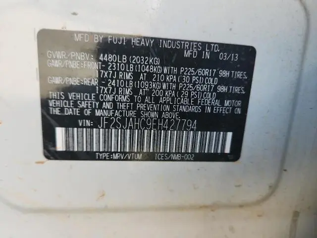 2014 SUBARU FORESTER 2.5I LIMITED  