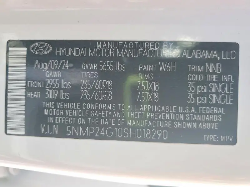 2025 HYUNDAI SANTA FE SEL  