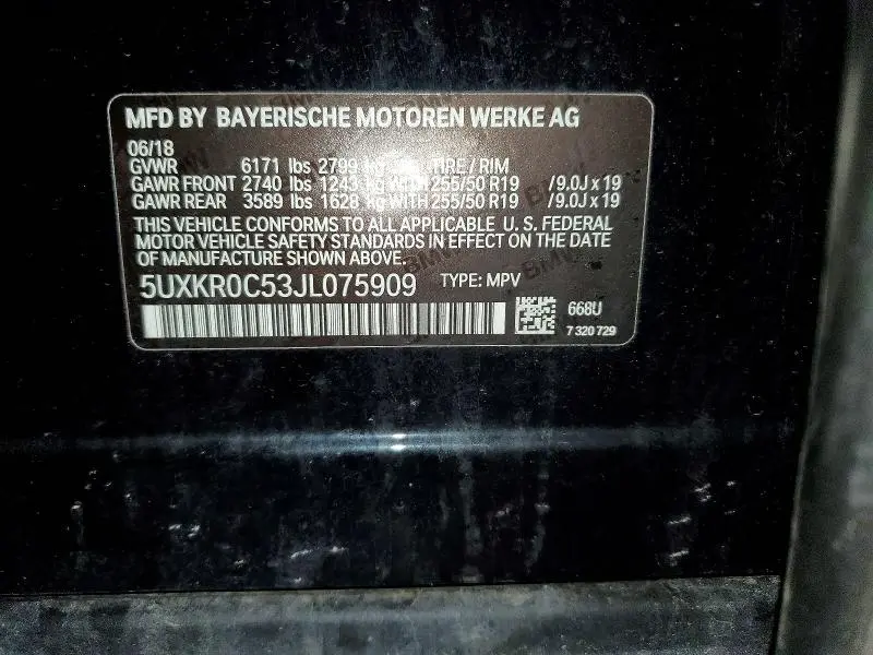 2018 BMW X5 XDRIVE35I  
