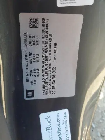 2015 CHEVROLET CAMARO LS  