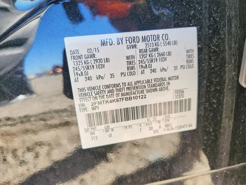 2015 FORD EDGE TITANIUM  