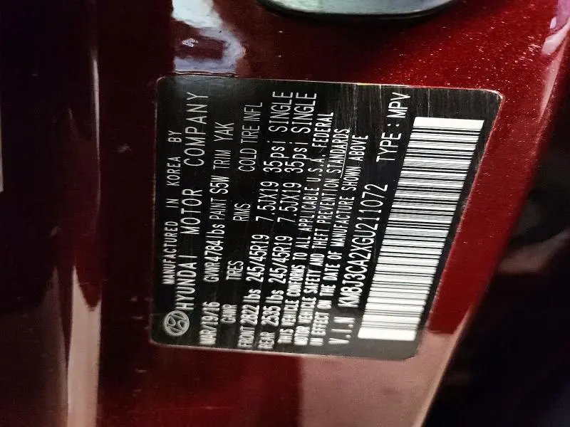 2016 HYUNDAI TUCSON LIMITED  