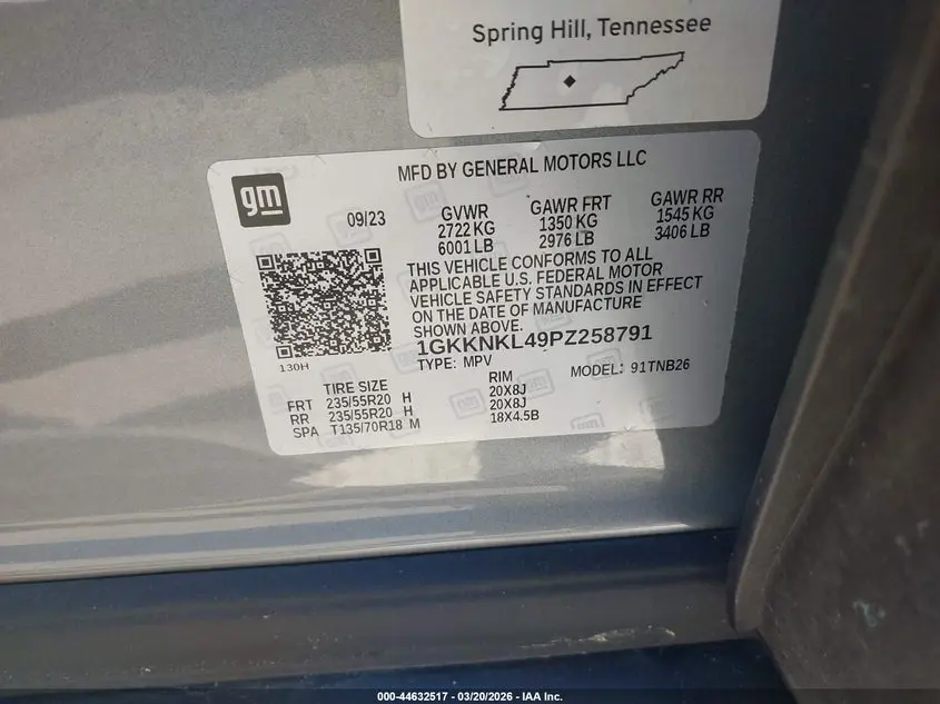 2023 GMC ACADIA FWD SLE
