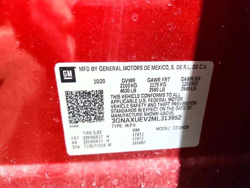 2021 CHEVROLET EQUINOX   