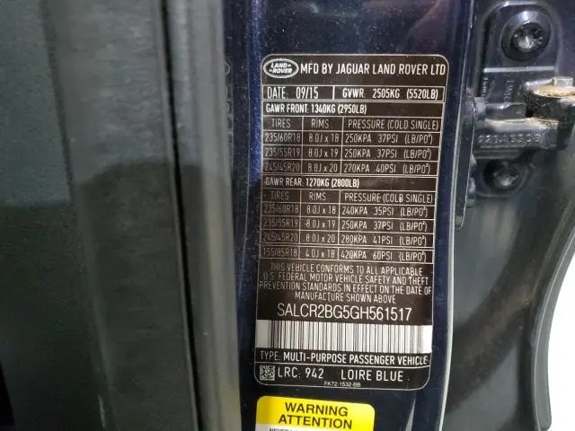 2016 LAND ROVER DISCOVERY SPORT HSE  