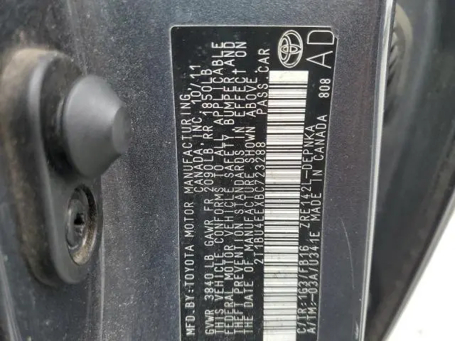 2011 TOYOTA COROLLA BASE  