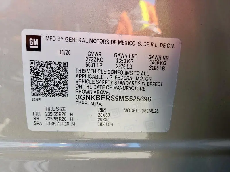 2021 CHEVROLET BLAZER RS  