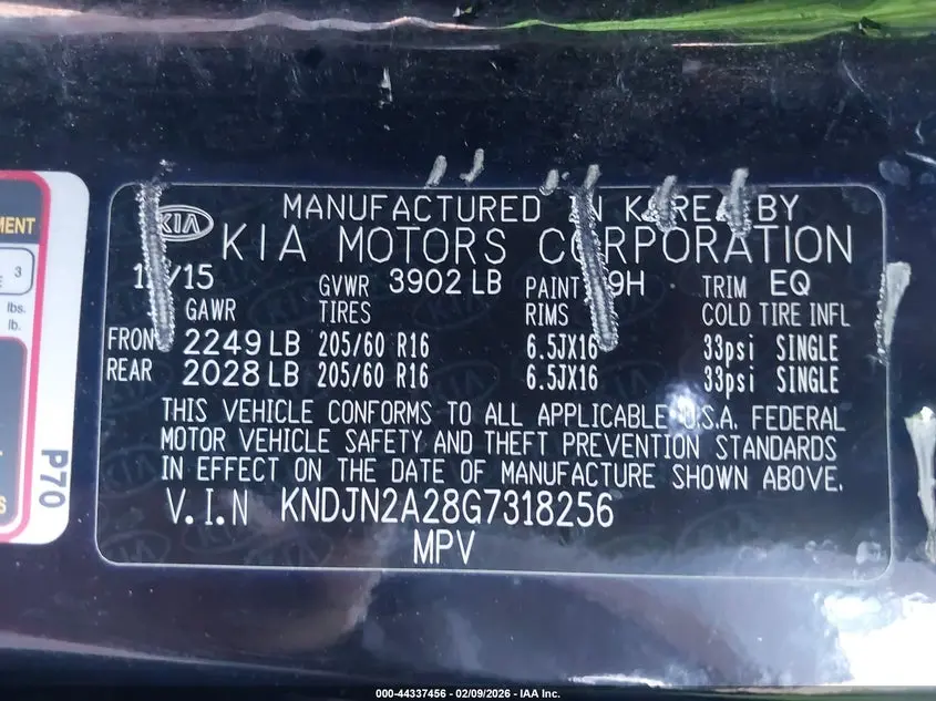 2016 KIA SOUL  