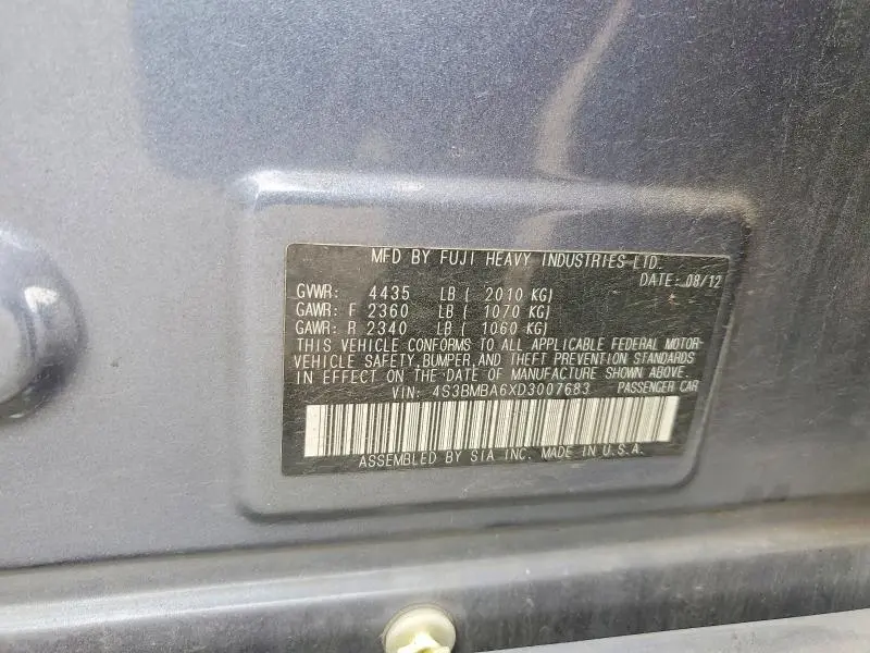 2013 SUBARU LEGACY 2.5I  