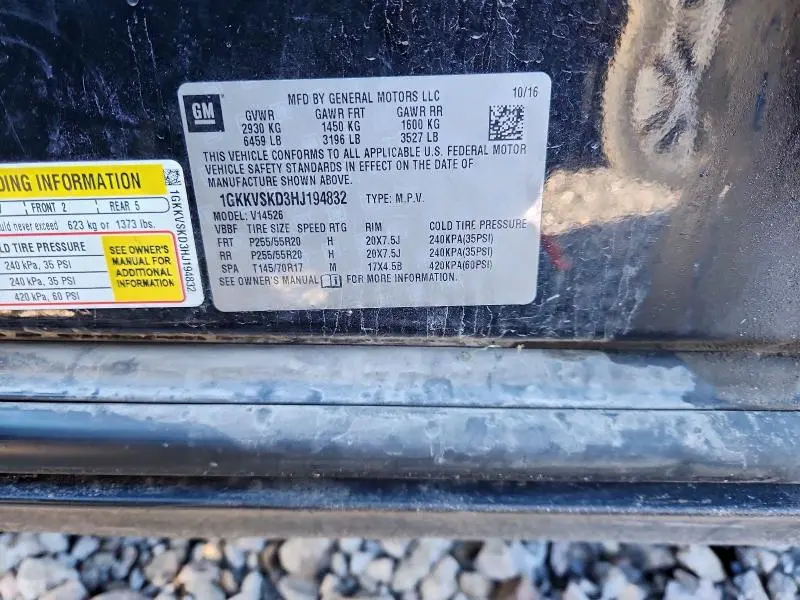 2017 GMC ACADIA LIMITED SLT-2  