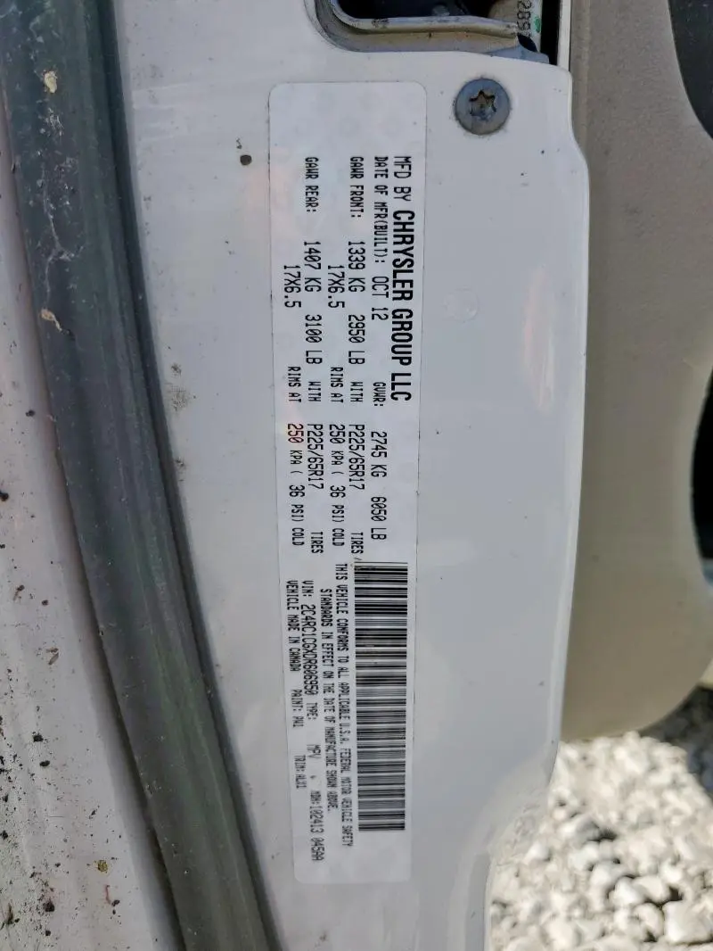 2013 CHRYSLER TOWN & COUNTRY TOURING L  