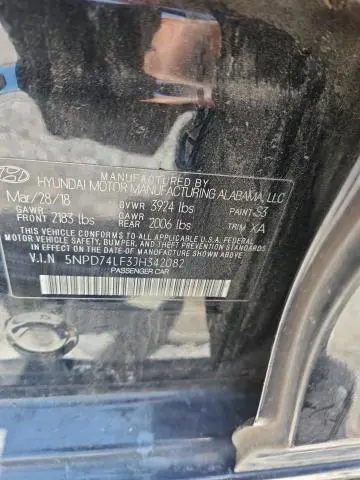 2018 HYUNDAI ELANTRA SE  