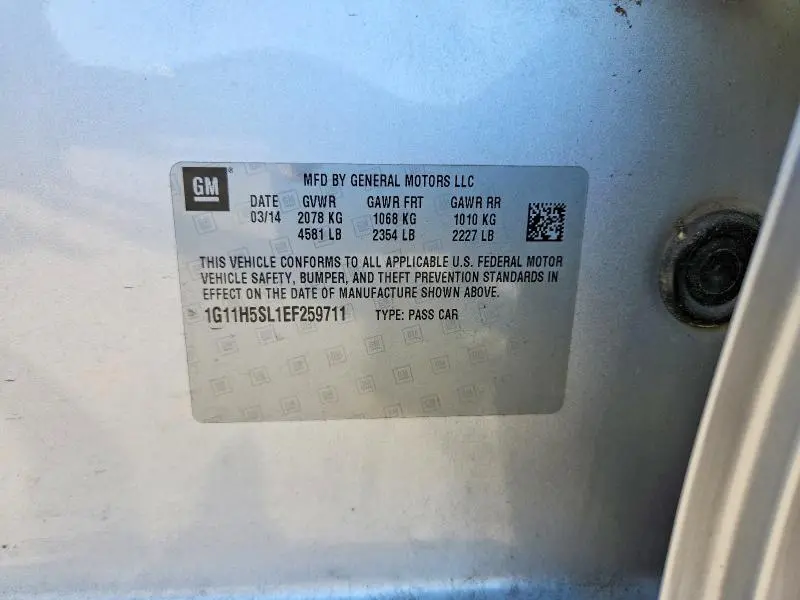 2014 CHEVROLET MALIBU LTZ  