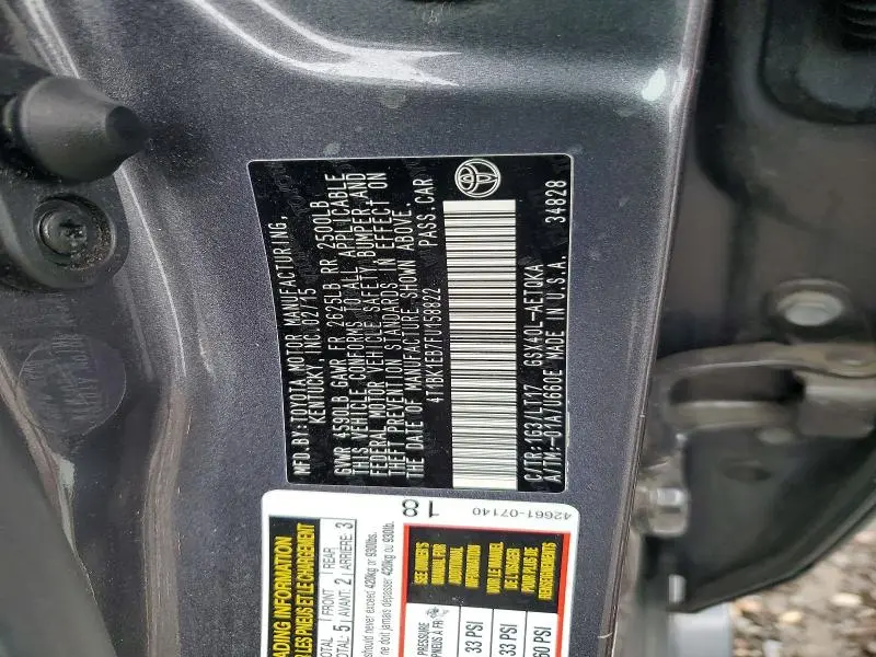 2015 TOYOTA AVALON XLE TOURING  